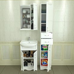 СанТа Зеркальный шкаф Верона 50 R – фотография-3